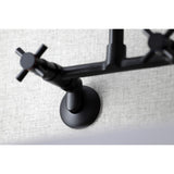 Concord Double-Handle 2-Hole Wall-Mount Bridge Kitchen Faucet