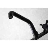Concord Double-Handle 2-Hole Wall-Mount Bridge Kitchen Faucet