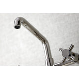 Concord Double-Handle 2-Hole Wall-Mount Bridge Kitchen Faucet