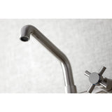 Concord Double-Handle 2-Hole Wall-Mount Bridge Kitchen Faucet