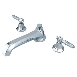 Georgian Two-Handle 3-Hole Deck Mount Roman Tub Faucet