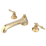 Metropolitan Two-Handle 3-Hole Deck Mount Roman Tub Faucet