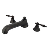 Metropolitan Two-Handle 3-Hole Deck Mount Roman Tub Faucet