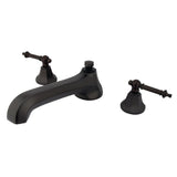 Metropolitan Two-Handle 3-Hole Deck Mount Roman Tub Faucet