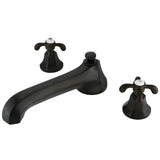 Vintage Two-Handle 3-Hole Deck Mount Roman Tub Faucet