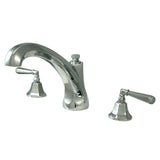 Roman Two-Handle 3-Hole Deck Mount Roman Tub Faucet