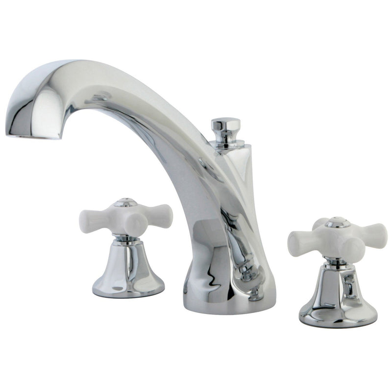 Metropolitan Two-Handle 3-Hole Deck Mount Roman Tub Faucet