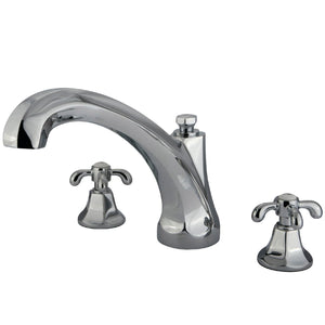 Vintage Two-Handle 3-Hole Deck Mount Roman Tub Faucet