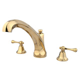Vintage Two-Handle 3-Hole Deck Mount Roman Tub Faucet