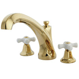 Metropolitan Two-Handle 3-Hole Deck Mount Roman Tub Faucet