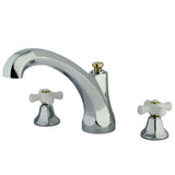 Metropolitan Two-Handle 3-Hole Deck Mount Roman Tub Faucet