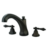 Metropolitan Two-Handle 3-Hole Deck Mount Roman Tub Faucet