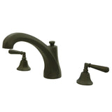 Roman Two-Handle 3-Hole Deck Mount Roman Tub Faucet