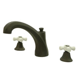 Metropolitan Two-Handle 3-Hole Deck Mount Roman Tub Faucet