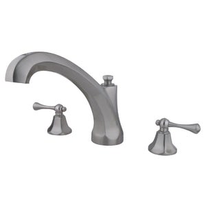 Vintage Two-Handle 3-Hole Deck Mount Roman Tub Faucet