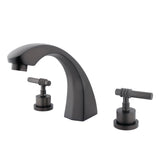 Two-Handle 3-Hole Deck Mount Roman Tub Faucet