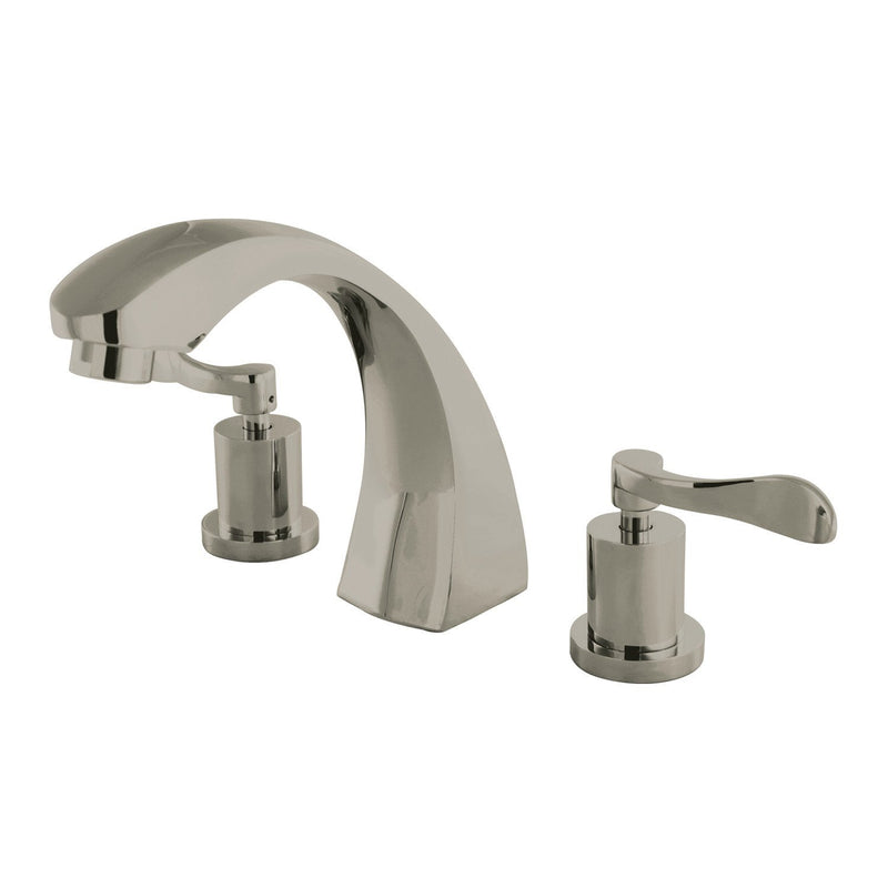 Vintage Two-Handle 3-Hole Deck Mount Roman Tub Faucet