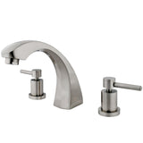 Concord Two-Handle 3-Hole Deck Mount Roman Tub Faucet