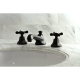 Essex Two-Handle 3-Hole Deck Mount Widespread Bathroom Faucet with Brass Pop-Up Drain