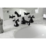 Hamilton Two-Handle 3-Hole Deck Mount Widespread Bathroom Faucet with Brass Pop-Up Drain