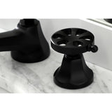 Belknap Two-Handle 3-Hole Deck Mount Widespread Bathroom Faucet with Brass Pop-Up Drain