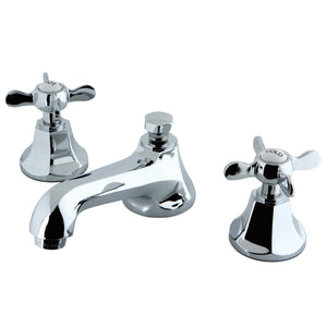 Essex Two-Handle 3-Hole Deck Mount Widespread Bathroom Faucet with Brass Pop-Up