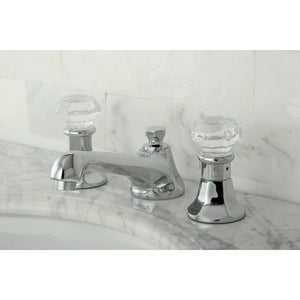 Celebrity Two-Handle 3-Hole Deck Mount Widespread Bathroom Faucet with Brass Pop-Up