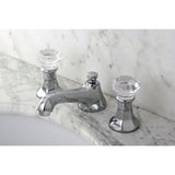 Celebrity Two-Handle 3-Hole Deck Mount Widespread Bathroom Faucet with Brass Pop-Up Drain