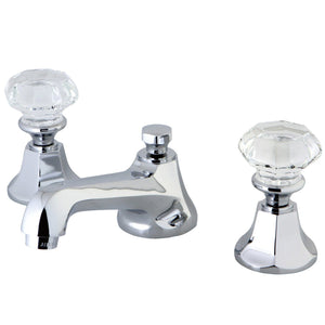 Celebrity Two-Handle 3-Hole Deck Mount Widespread Bathroom Faucet with Brass Pop-Up