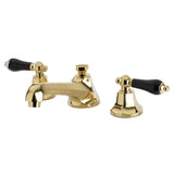 Duchess Two-Handle 3-Hole Deck Mount Widespread Bathroom Faucet with Brass Pop-Up