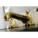 Belknap Two-Handle 3-Hole Deck Mount Widespread Bathroom Faucet with Brass Pop-Up Drain