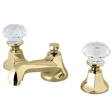 Celebrity Two-Handle 3-Hole Deck Mount Widespread Bathroom Faucet with Brass Pop-Up Drain