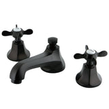 Essex Two-Handle 3-Hole Deck Mount Widespread Bathroom Faucet with Brass Pop-Up Drain
