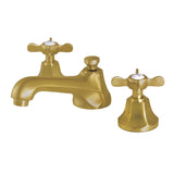 Essex Two-Handle 3-Hole Deck Mount Widespread Bathroom Faucet with Brass Pop-Up Drain