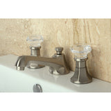 Celebrity Two-Handle 3-Hole Deck Mount Widespread Bathroom Faucet with Brass Pop-Up Drain