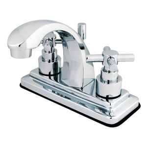 Elinvar Two-Handle 3-Hole Deck Mount 4" Centerset Bathroom Faucet with Brass Pop-Up