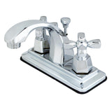 Two-Handle 3-Hole Deck Mount 4" Centerset Bathroom Faucet