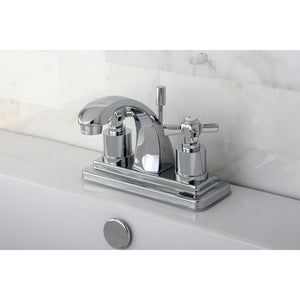 Millennium Two-Handle 3-Hole Deck Mount 4" Centerset Bathroom Faucet with Brass Pop-Up