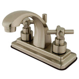 Elinvar Two-Handle 3-Hole Deck Mount 4" Centerset Bathroom Faucet with Brass Pop-Up