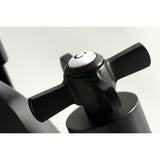 Millennium Two-Handle 3-Hole Deck Mount Widespread Bathroom Faucet with Brass Pop-Up