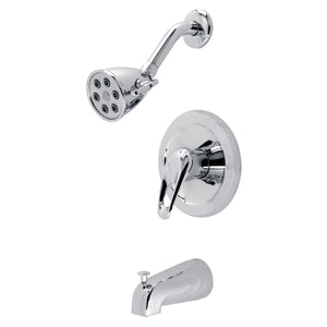 Single-Handle 3-Hole Wall Mount Tub and Shower Faucet