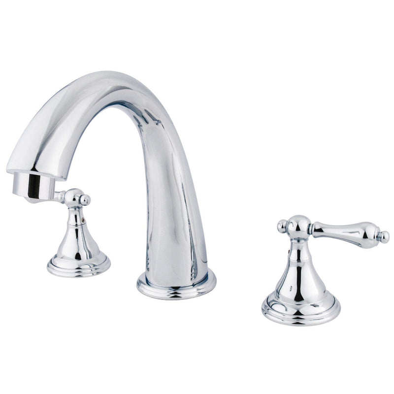 Vintage Two-Handle 3-Hole Deck Mount Roman Tub Faucet