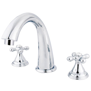 Vintage Two-Handle 3-Hole Deck Mount Roman Tub Faucet