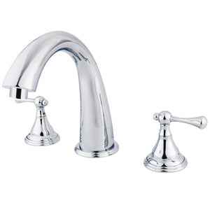 Vintage Two-Handle 3-Hole Deck Mount Roman Tub Faucet