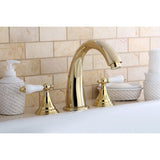 Vintage Two-Handle 3-Hole Deck Mount Roman Tub Faucet