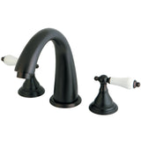 Vintage Two-Handle 3-Hole Deck Mount Roman Tub Faucet