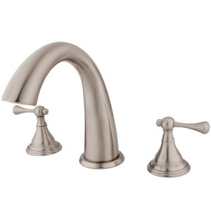Vintage Two-Handle 3-Hole Deck Mount Roman Tub Faucet