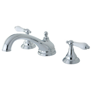 Vintage Two-Handle 3-Hole Deck Mount Roman Tub Faucet