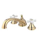 Vintage Two-Handle 3-Hole Deck Mount Roman Tub Faucet