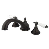 Vintage Two-Handle 3-Hole Deck Mount Roman Tub Faucet
